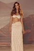 White Handwoven Shell Cover up